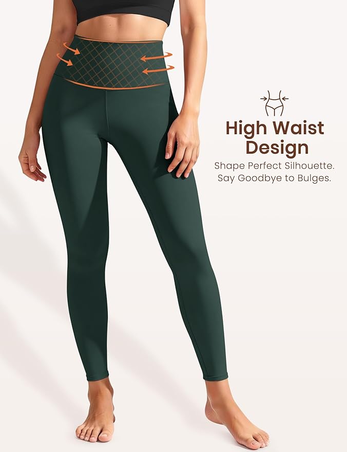 Laite Hebe Leggings for Women - High Waisted Full Length Buttery Soft Yoga Pants for Workout Athletic Daily