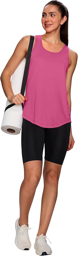 WIHOLL Workout Tops for Women Summer Athletic Tank Tops Sleeveless Shirts Beach Lightweight Gym Clothes