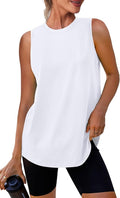 Womens Workout Tank Tops Lightweight Sleeveless Shirts for Women Loose Fit Tops for Athletic Running Tennis Yoga