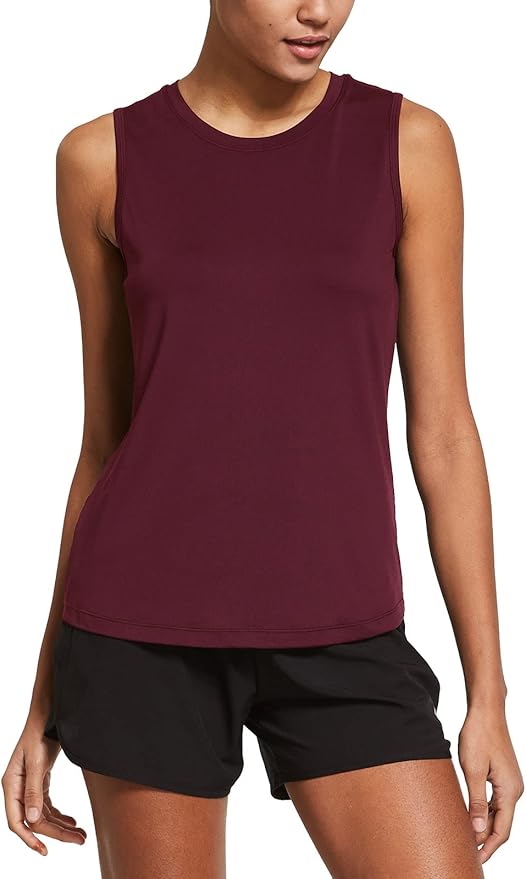 baleaf Workout Tank Tops for Women Sleeveless Running Athletic Loose Fit Yoga Tops Active Shirts Sports Gym Exercise