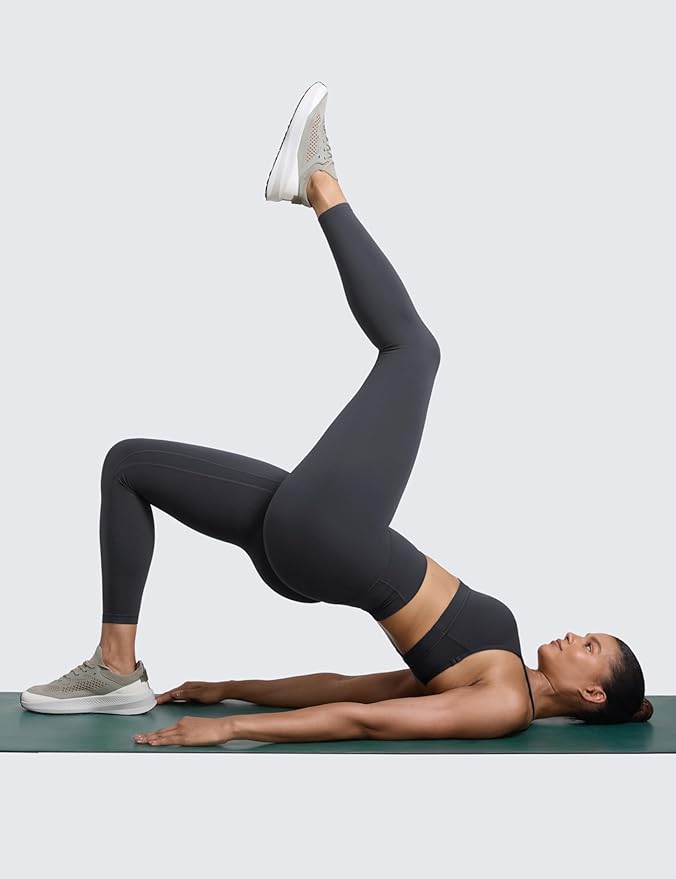 CRZ YOGA Secretsculpt Butterlift Workout Leggings 25" - No Front Seam High Waisted Womens Yoga Pants Booty Scrunch Butt
