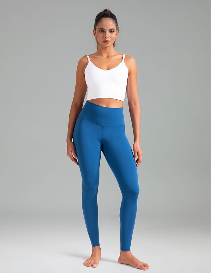 Colorfulkoala Women's High Waisted Tummy Control Workout Leggings Full Length Ultra Soft Yoga Pants 28"