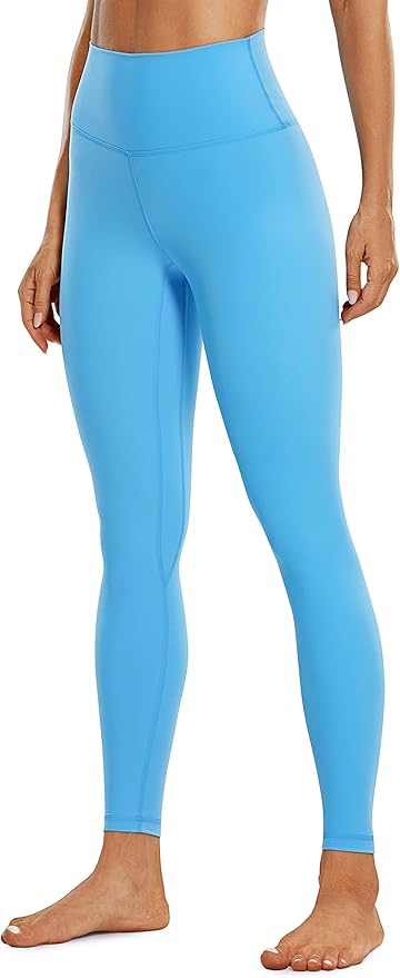 CRZ YOGA Brushed Naked Feeling Workout Leggings 25" - High Waisted Gym Compression Tummy Control Womens Yoga Pants