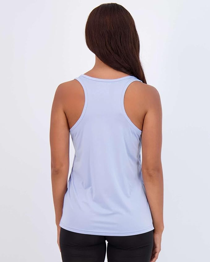 Real Essentials 5 Pack: Women's Racerback Tank Top Dry-Fit Athletic Performance Yoga Activewear (Available in Plus Size)