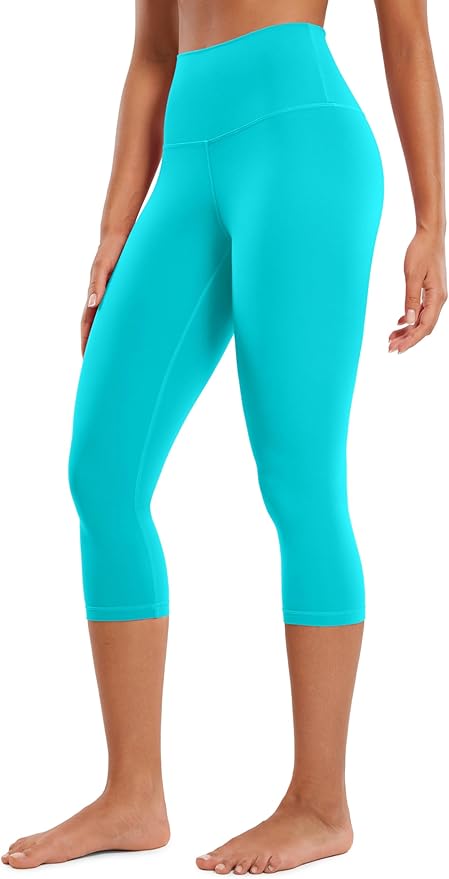 CRZ YOGA Butterluxe Yoga Capris Leggings 19'' - High Waisted Workout Buttery Soft Athletic Lounge Womens Crop Pants