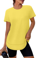 XIEERDUO Womens Workout Tops Short Sleeve Shirts Quick Dry Outfits for Hiking Running S-3XL