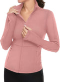 VUTRU Women's Workout Yoga Jacket Full Zip Running Athletic Track Jacket
