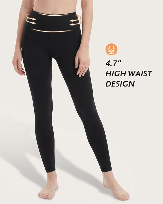 High Waisted Leggings for Women - Soft Athletic Tummy Control Yoga Pants for Cycling Dance Tights