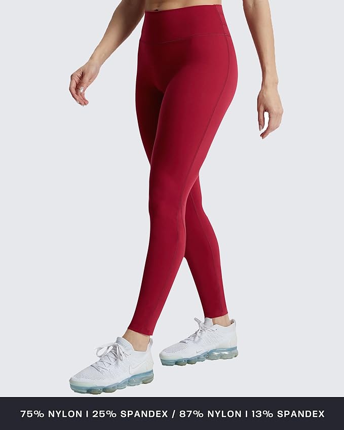 Aoxjox High Waisted Workout Leggings for Women Trinity Yoga Pants 26.5"