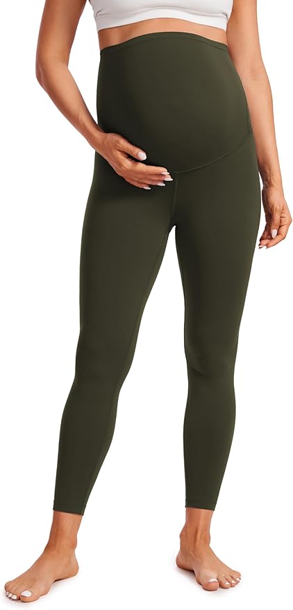 CRZ YOGA Butterluxe Maternity Leggings 25" - Over The Belly Buttery Soft Workout Activewear Yoga Womens Pregnancy Pants