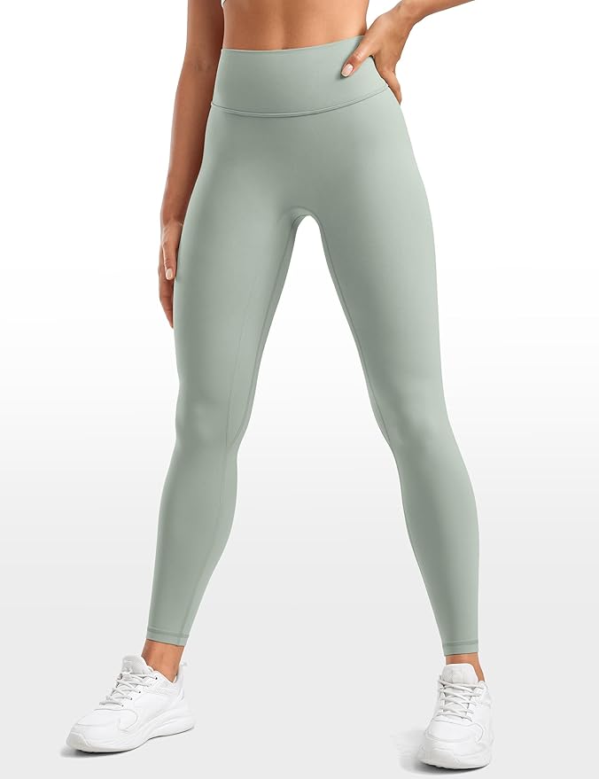 INGIA Womens High Waisted No Front Seam Lounge Yoga Legging 25" Workout Tummy Control Gym Yoga Pants
