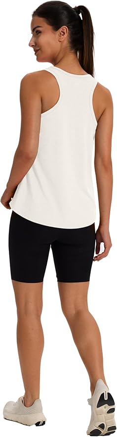 WIHOLL Women's Workout Tank Tops Sleeveless Athletic Racerback for Gym Yoga Running - Summer Fitness Tops Scoop Neck (S-XXL)