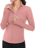 VUTRU Women's Workout Yoga Jacket Full Zip Running Athletic Track Jacket