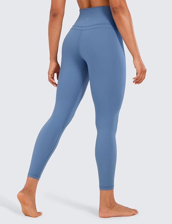 CRZ YOGA Naked Feeling Workout Leggings 25'' - High Waist Yoga Training Tight Womens Pants