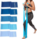5 Pcs Professional Resistance Bands. Latex-Free, Pilates Band, Work Out Bands, Stretch Bands for Working Out Women or Men, Exercise Bands Set for Pilates, Physical Therapy, Yoga