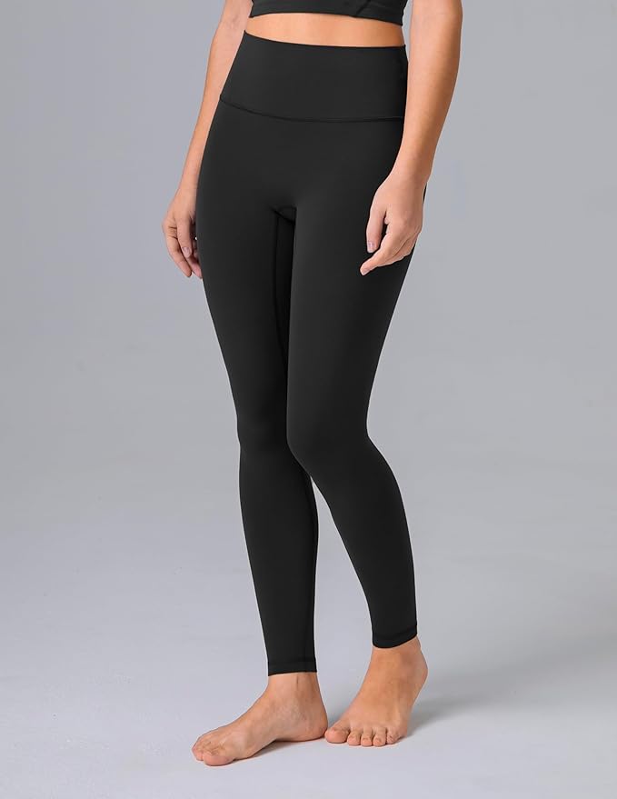 Colorfulkoala Dreamlux No Front Seam Leggings for Women 25"/28" Inseam, High Waisted Buttery Soft Yoga Pants