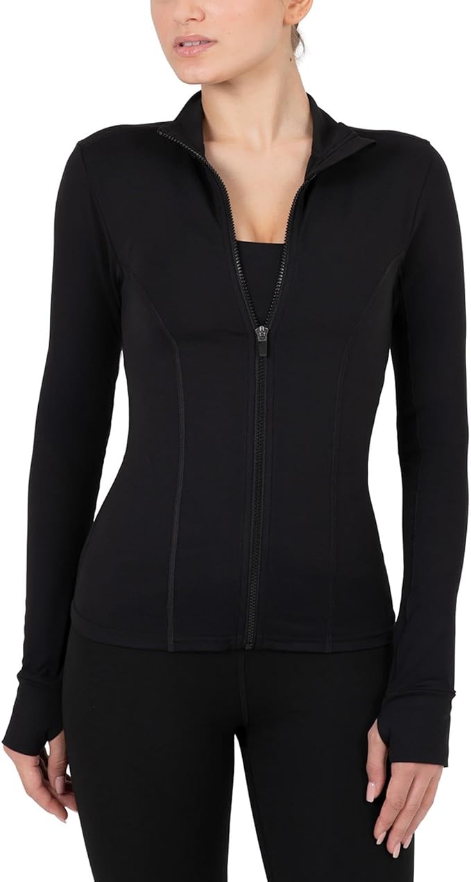 YITTY Active Women's Ultraluxe Full Zip Jacket, Athleisure, 4-Way-Stretch, Thumbholes