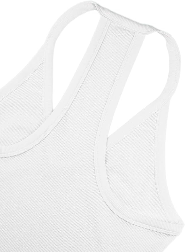 iGENJUN Workout Tops for Women Racerback Basic Tank Summer 2026 Camisole V Neck Slim Fit Ribbed Sleeveless