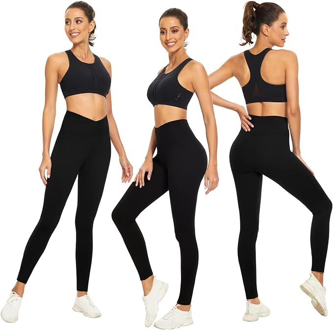 FULLSOFT Buttery Soft Leggings for Women - High Waisted Tummy Control No See Through Workout Yoga Cycling Tights Pants
