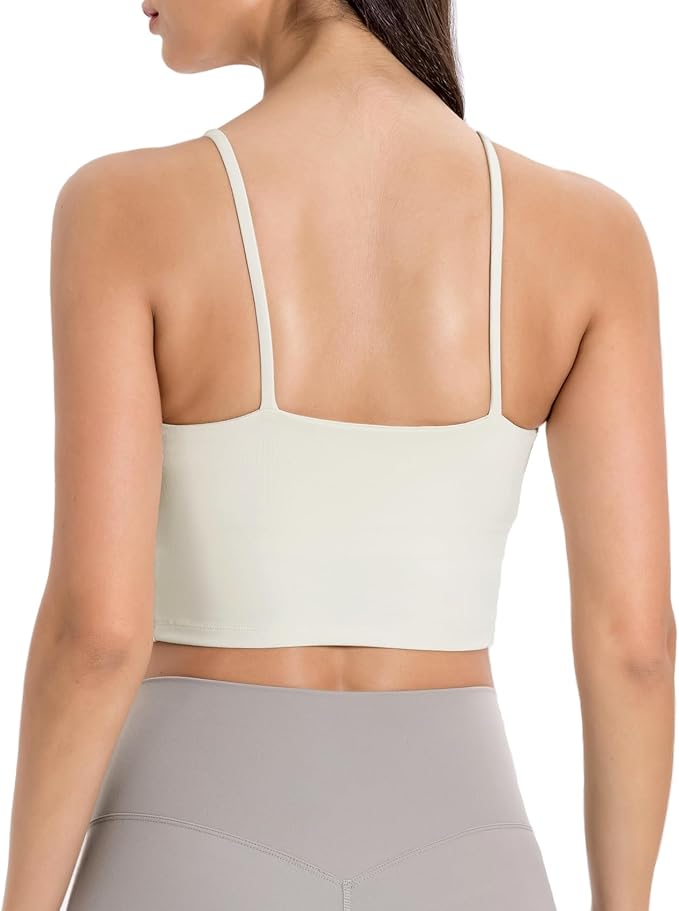 Lemedy Women Padded Sports Bra Fitness Workout Running Shirts Yoga Tank Top