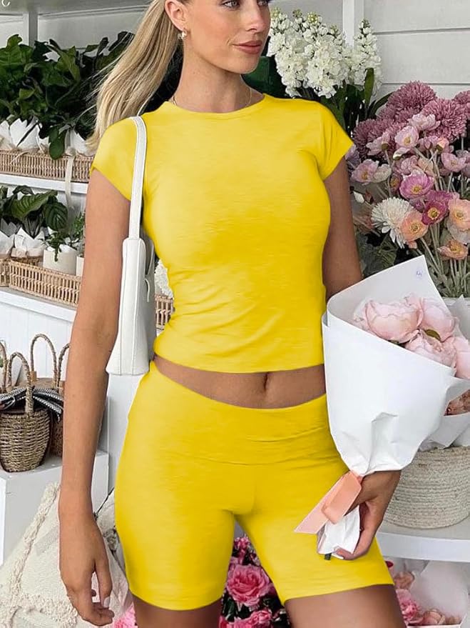 Nimsruc Two Piece Lounge Sets For Women short sets