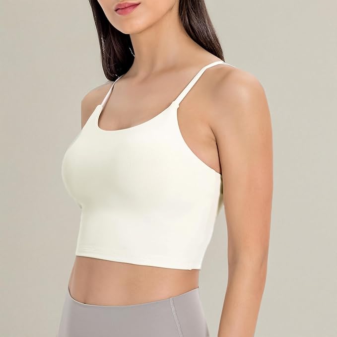 Lemedy Women Padded Sports Bra Fitness Workout Running Shirts Yoga Tank Top
