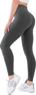 High Waisted Leggings with Pockets for Women Buttery Soft Full Length Capri Workout Yoga Pants