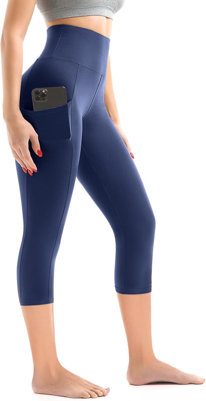 Walifrey Leggings with Pockets for Women, High Waisted Buttery Soft Womens Leggings for Gym Yoga Workout