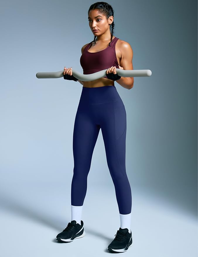 Heathyoga Scrunch Butt Lifting Leggings with Pockets for Women Tummy Control Compression Leggings No Front Seam Yoga Pants