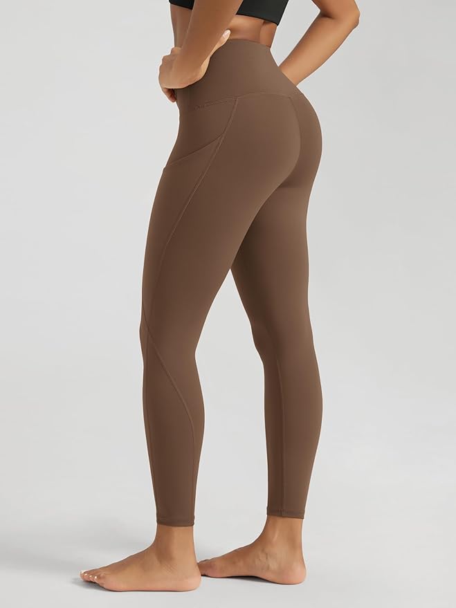 ODODOS Women's High Waisted Yoga Leggings with Pockets, Tummy Control Non See Through Workout Athletic Running Yoga Pants