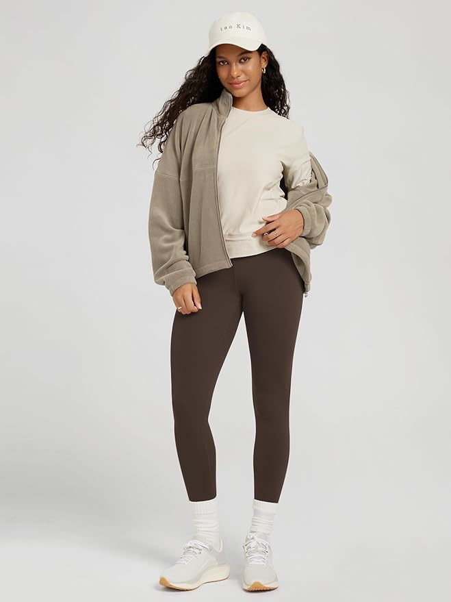 ODODOS Women's Long Sleeve Crewneck Tee - Ultra-Soft odSTRATUM Tech Performance T-Shirts UPF 50+ Daily Pullover Tops