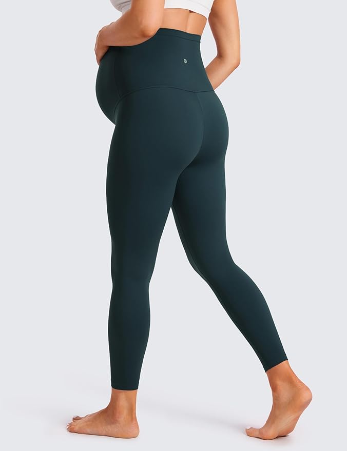 CRZ YOGA Butterluxe Maternity Leggings 25" - Over The Belly Buttery Soft Workout Activewear Yoga Womens Pregnancy Pants