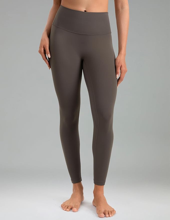 Colorfulkoala Dreamlux No Front Seam Leggings for Women 25"/28" Inseam, High Waisted Buttery Soft Yoga Pants
