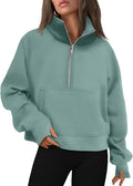 AUTOMET Womens Sweatshirts Half Zip Cropped Pullover Fleece Quarter Zipper Hoodies 2026 Fall Fashion Outfits Clothes