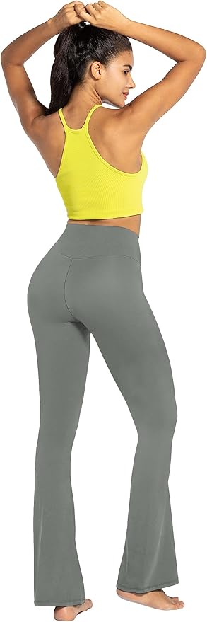 Sunzel Flare Leggings, Crossover Yoga Pants with Tummy Control, High-Waisted and Wide Leg