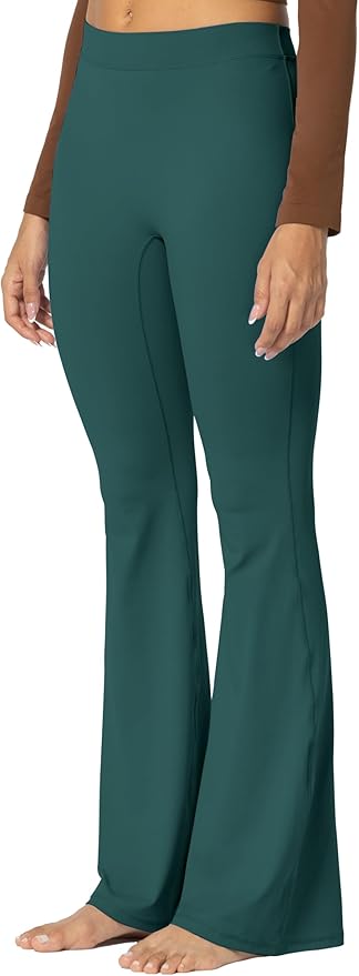 Sunzel Flare Leggings, Crossover Yoga Pants with Tummy Control, High-Waisted and Wide Leg
