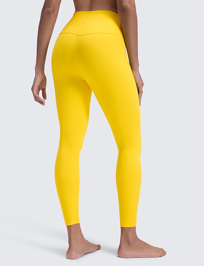 CRZ YOGA Brushed Naked Feeling Workout Leggings 25" - High Waisted Gym Compression Tummy Control Womens Yoga Pants