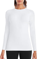 Runhit Women's Long Sleeve Compression Shirt Workout Tops Athletic Base Layer Gym Yoga Running Sports Gear Quick Dry UPF 50+