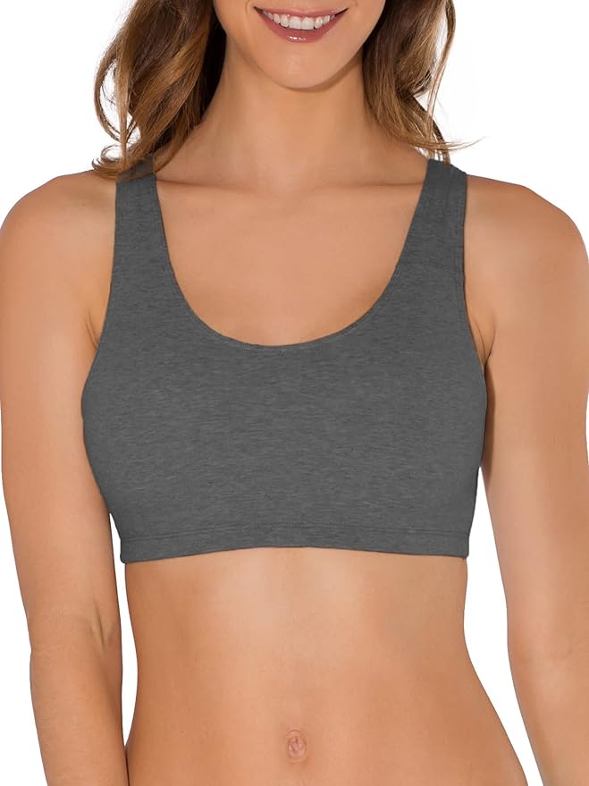 Fruit of the Loom Women's Cotton Tank Bra for Women - Ultimate Comfort & Breathable Fit