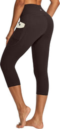 IUGA High Waisted Yoga Pants for Women with Pockets Capri Leggings for Women Workout Leggings for Women Yoga Capris