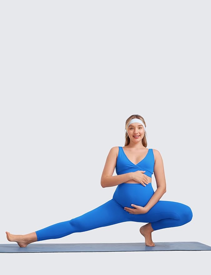 CRZ YOGA Butterluxe Maternity Leggings 25" - Over The Belly Buttery Soft Workout Activewear Yoga Womens Pregnancy Pants