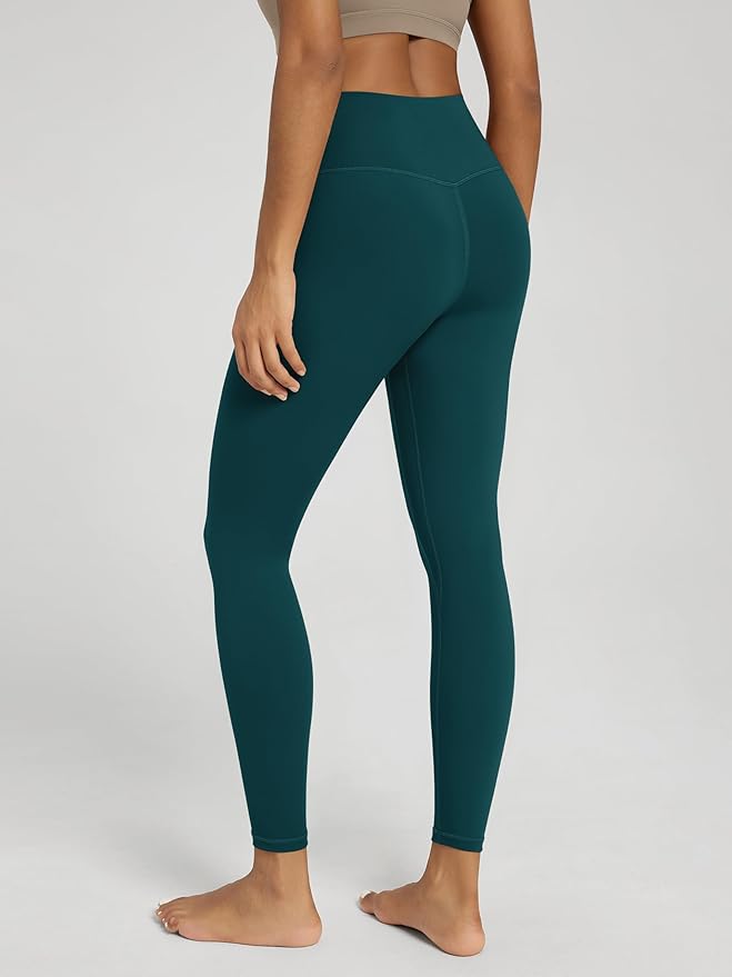 ODODOS Women's Cross Waist Yoga Leggings with Inner Pocket, 23"/25"/28" Gathered Crossover Workout Yoga Pants