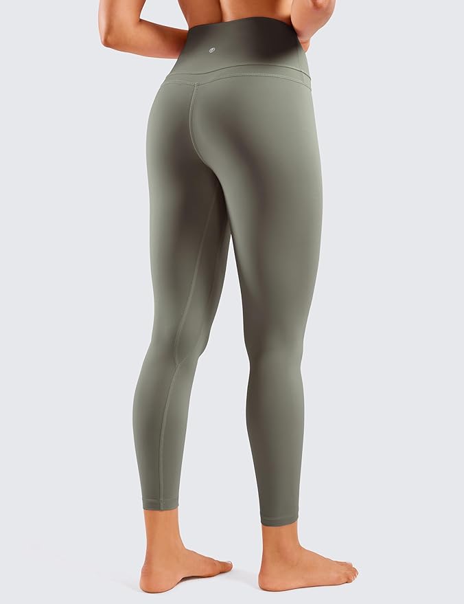 CRZ YOGA Naked Feeling Workout Leggings 25'' - High Waist Yoga Training Tight Womens Pants