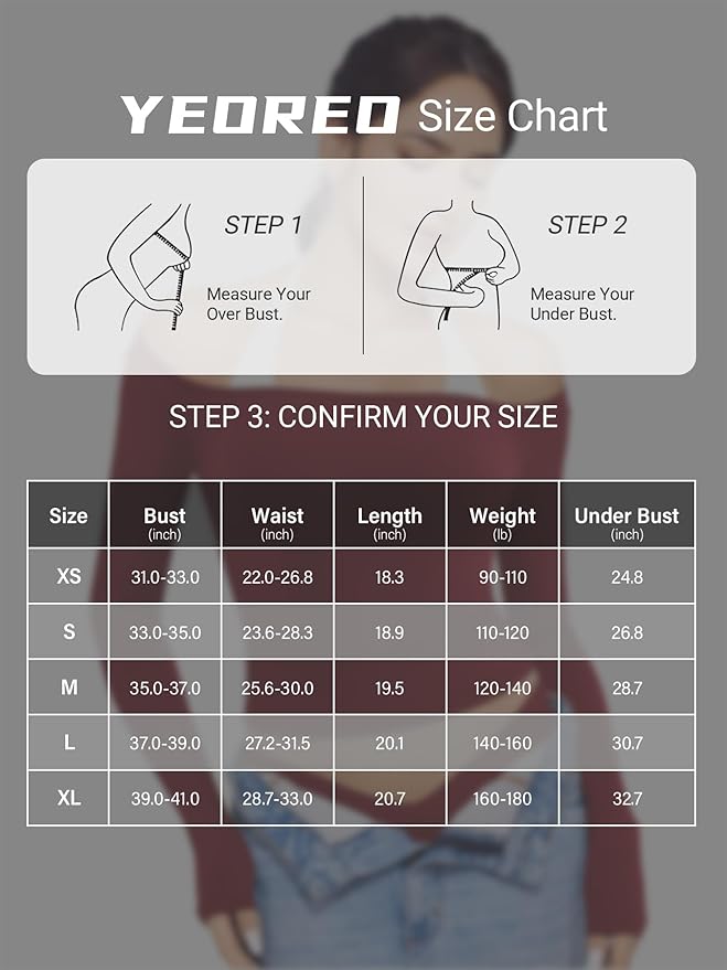 YEOREO Long Sleeve Workout Tops for Women Square Neck Slim Fitted Double Lined Compression Shirt Basic Casual Gym Yoga Tops