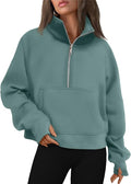 AUTOMET Womens Sweatshirts Half Zip Cropped Pullover Fleece Quarter Zipper Hoodies 2026 Fall Fashion Outfits Clothes