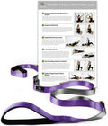 Gradient Fitness Stretching Strap for Physical Therapy, 12 Multi-Loop Stretch Strap 1" W x 8' L, Neoprene Handles, Physical Therapy Equipment, Yoga Straps for Stretching, Leg Stretcher.