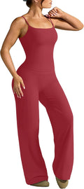 OMKAGI Workout Sets for Women Padded Tank Tops Matching Straight Leg Yoga Outfits