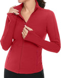 VUTRU Women's Workout Yoga Jacket Full Zip Running Athletic Track Jacket