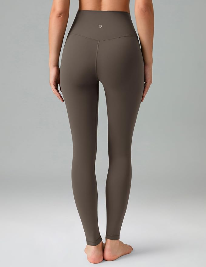 Colorfulkoala Dreamlux No Front Seam Leggings for Women 25"/28" Inseam, High Waisted Buttery Soft Yoga Pants