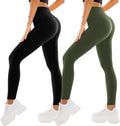 SINOPHANT High Waisted Leggings for Women - 2 Packs Buttery Soft Yoga Pants for Workout Athletic
